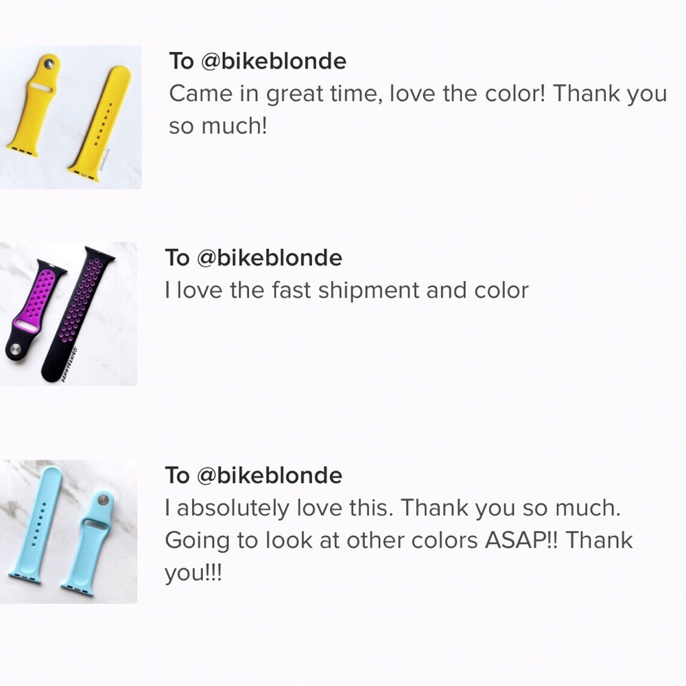 NEW Lavender Silicone Sport Band For Apple Watch - Picture 4 of 5